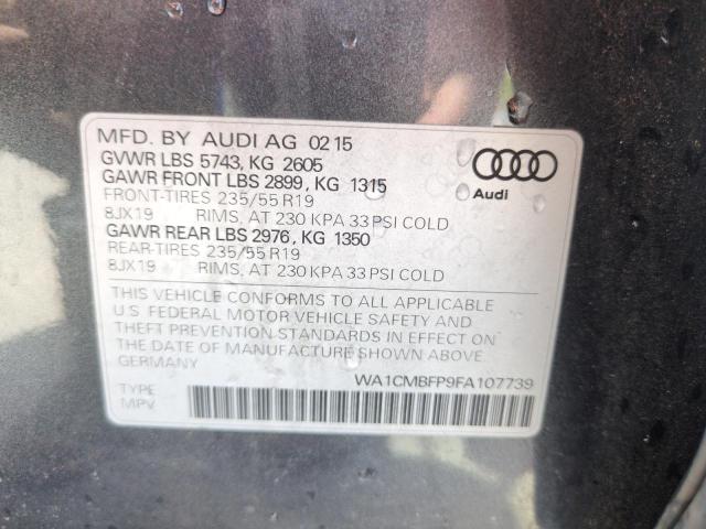 2015 AUDI Q5 TDI PRE WA1CMBFP9FA107739