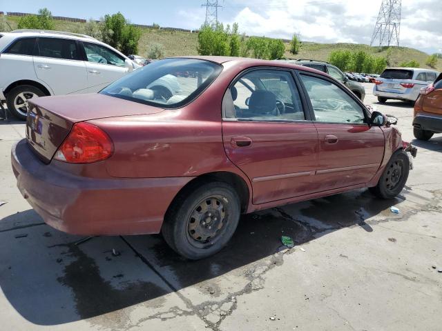 KIA SPECTRA BA 2003 red  gas KNAFB121X35251760 photo #4