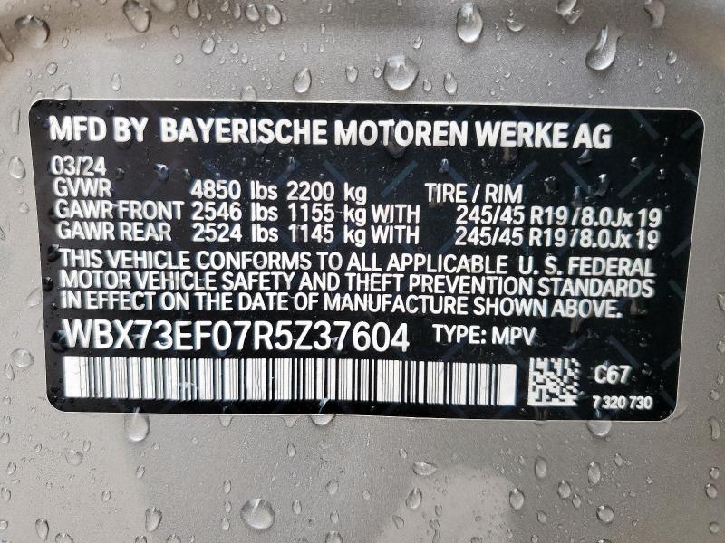 2024 BMW X1 XDRIVE2 - WBX73EF07R5Z37604