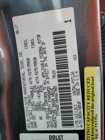 2017 TOYOTA TUNDRA CRE - 5TFHW5F18HX667805