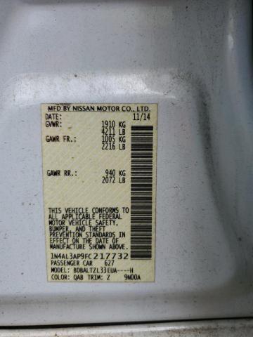 2015 NISSAN ALTIMA 2.5 - 1N4AL3AP9FC217732