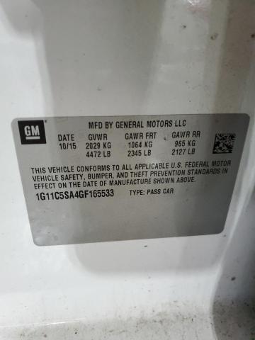 2016 CHEVROLET MALIBU LIM - 1G11C5SA4GF165533