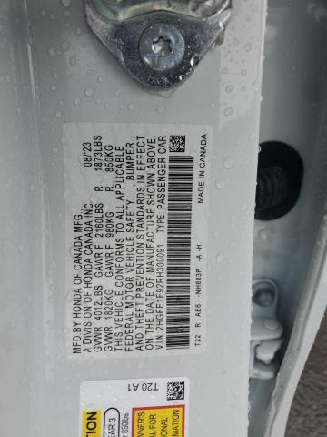 2024 HONDA CIVIC TOUR 2HGFE1F92RH300091