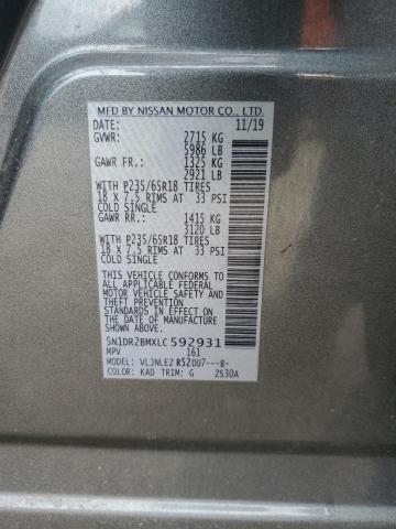2020 NISSAN PATHFINDER - 5N1DR2BMXLC592931