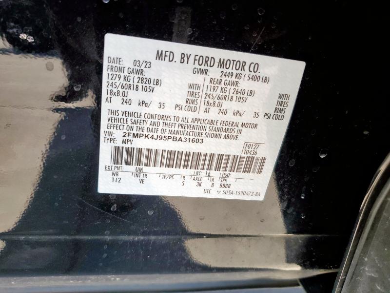 2023 FORD EDGE SEL - 2FMPK4J95PBA31603
