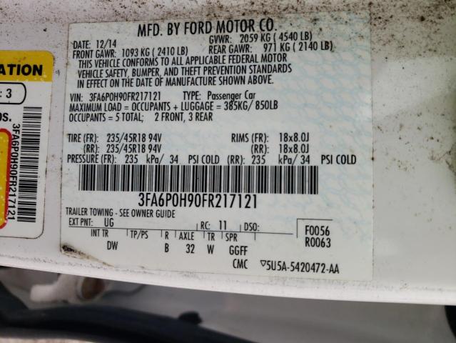 2015 FORD FUSION 3FA6P0H90FR217121