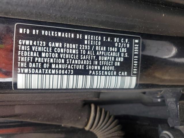 2019 VOLKSWAGEN BEETLE S 3VW5DAATXKM506473