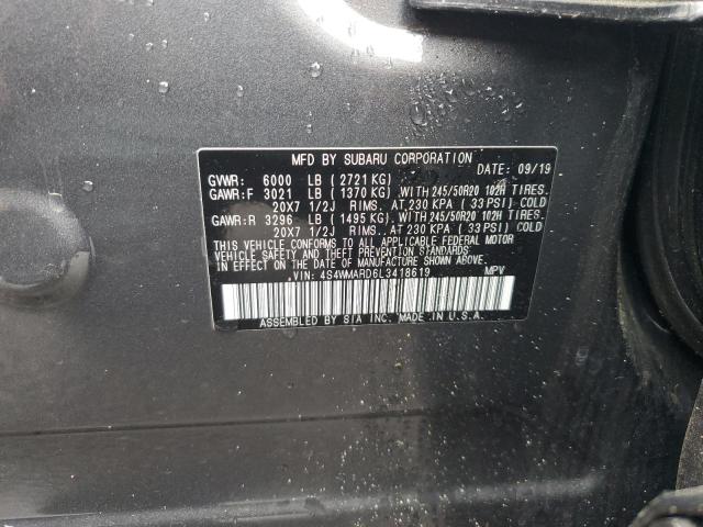 2020 SUBARU ASCENT TOU 4S4WMARD6L3418619