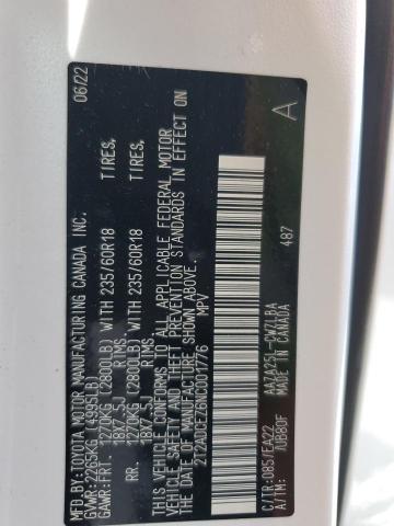 2022 LEXUS NX 250 2T2ADCEZ6NC001776