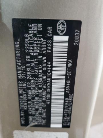 2010 TOYOTA CAMRY BASE #3304582452