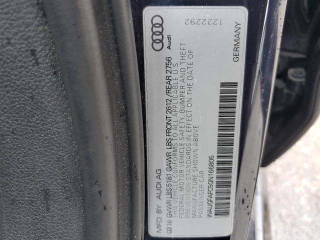 2016 AUDI A6 PREMIUM - WAUGFAFC5GN166805