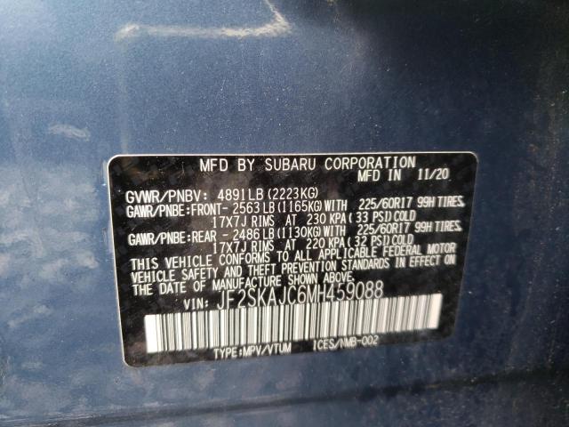 2021 SUBARU FORESTER P JF2SKAJC6MH459088