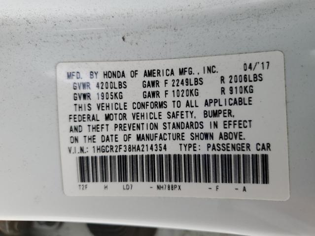 2017 HONDA ACCORD LX - 1HGCR2F38HA214354