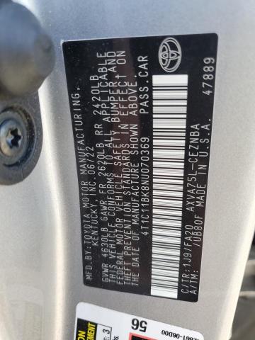 2022 TOYOTA CAMRY LE - 4T1C11BK8NU070369