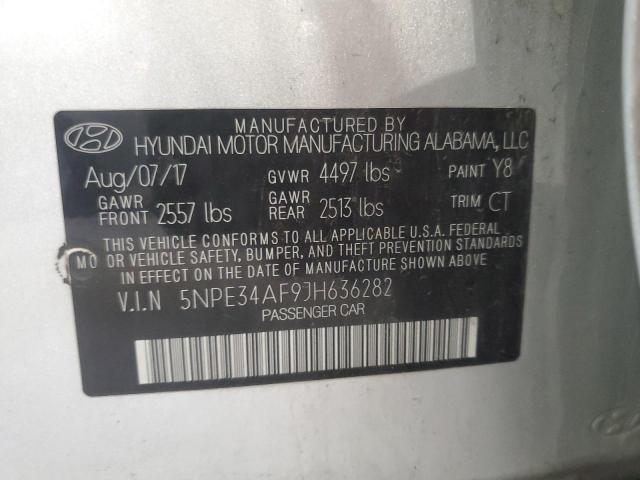 2018 HYUNDAI SONATA SPO - 5NPE34AF9JH636282
