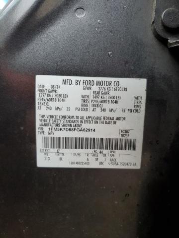2015 FORD EXPLORER X - 1FM5K7D88FGA62914