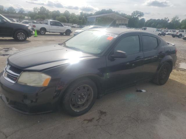 DODGE AVENGER SE 2012 black  gas 1C3CDZAB3CN310662 photo #1
