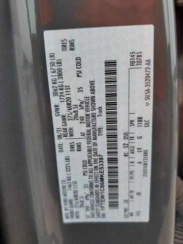 2021 FORD F150 SUPER - 1FTEW1C86MKE53397