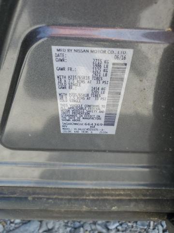 2016 NISSAN PATHFINDER - 5N1AR2MN1GC664369