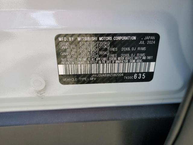 2024 MITSUBISHI OUTLANDER - JA4J3VA89RZ082004