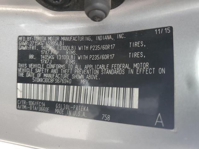 2015 TOYOTA SIENNA LE - 5TDKK3DC8FS676940