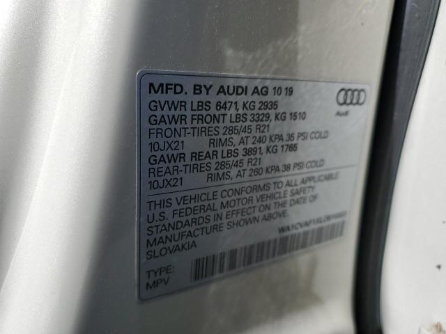 2020 AUDI Q8 PRESTIG WA1CVAF1XLD010322