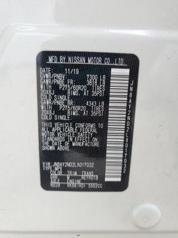 2020 NISSAN ARMADA SV - JN8AY2ND2LX017032