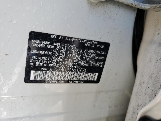 2020 SUBARU FORESTER JF2SKADC5LH532624