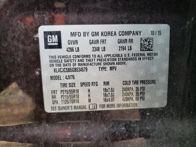2016 BUICK ENCORE - KL4CJCSB5GB534579