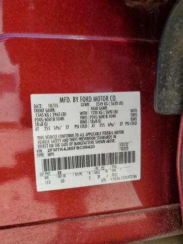 2015 FORD EDGE SEL - 2FMTK4J85FBC09420