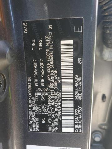 2015 TOYOTA 4RUNNER SR - JTEBU5JR7F5268512