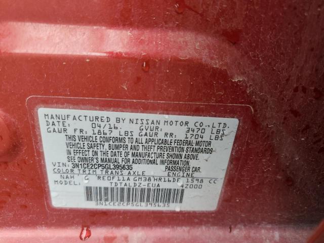 2016 NISSAN VERSA NOTE - 3N1CE2CP5GL395635