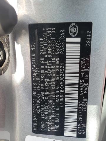 2021 TOYOTA CAMRY XSE - 4T1K61BKXMU027521