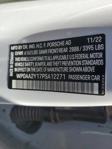 2023 PORSCHE TAYCAN - WP0AA2Y17PSA12271