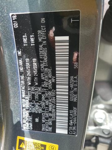 2018 TOYOTA HIGHLANDER - 5TDDZRFH7JS841952