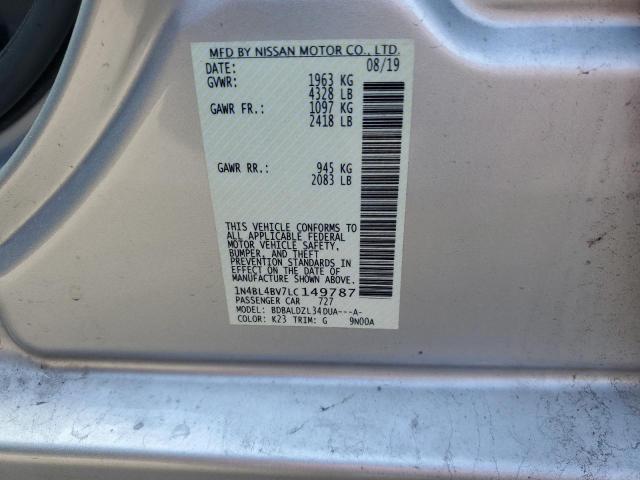 2020 NISSAN ALTIMA S - 1N4BL4BV7LC149787