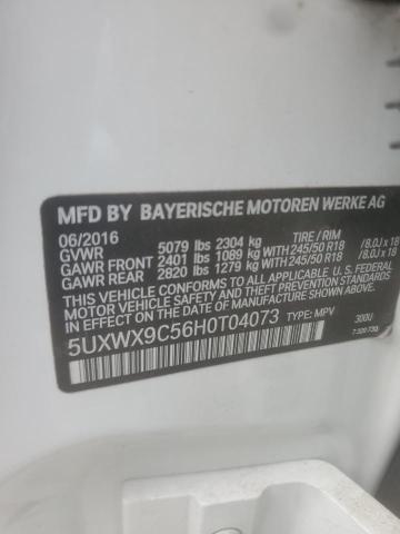 2017 BMW X3 XDRIVE2 5UXWX9C56H0T04073
