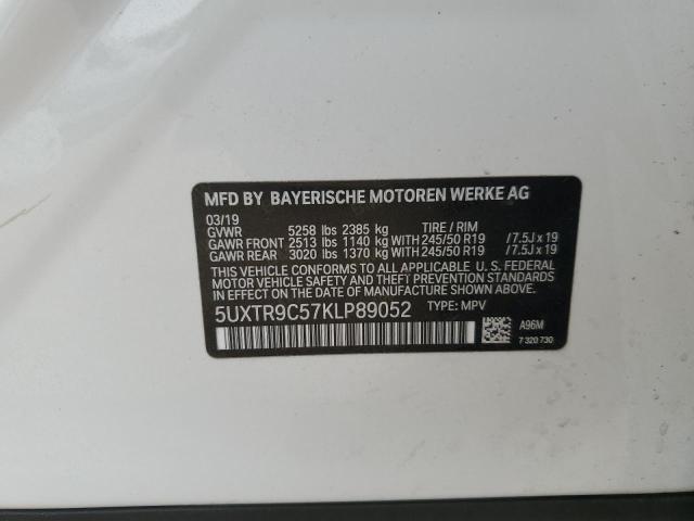 2019 BMW X3 XDRIVE3 - 5UXTR9C57KLP89052