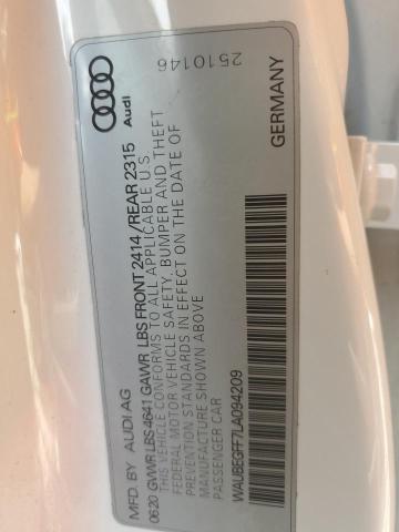 2020 AUDI A3 S-LINE - WAUBEGFF7LA094209
