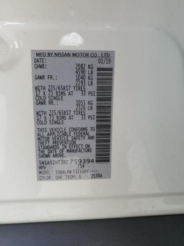 2019 NISSAN ROGUE S - 5N1AT2MT3KC759394