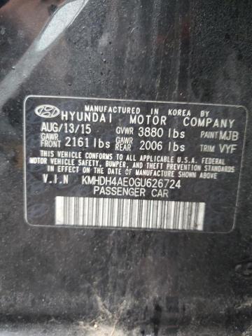 2016 HYUNDAI ELANTRA SE - KMHDH4AE0GU626724