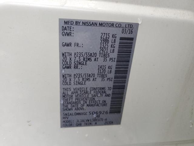 2016 INFINITI QX60 - 5N1AL0MNXGC506926