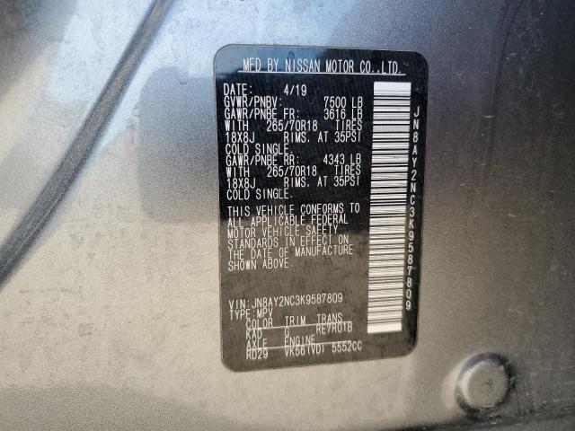 2019 NISSAN ARMADA SV JN8AY2NC3K9587809