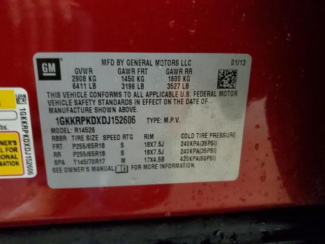 2013 GMC ACADIA SLE - 1GKKRPKDXDJ152606