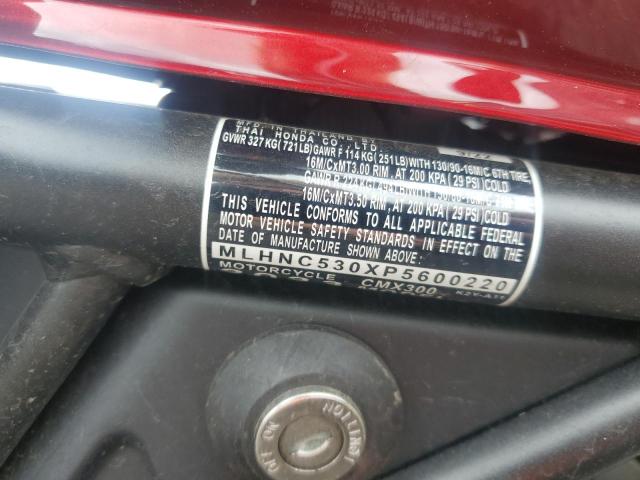 2023 HONDA CMX300 MLHNC530XP5600220