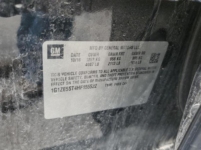 2017 CHEVROLET MALIBU LT - 1G1ZE5ST4HF155522