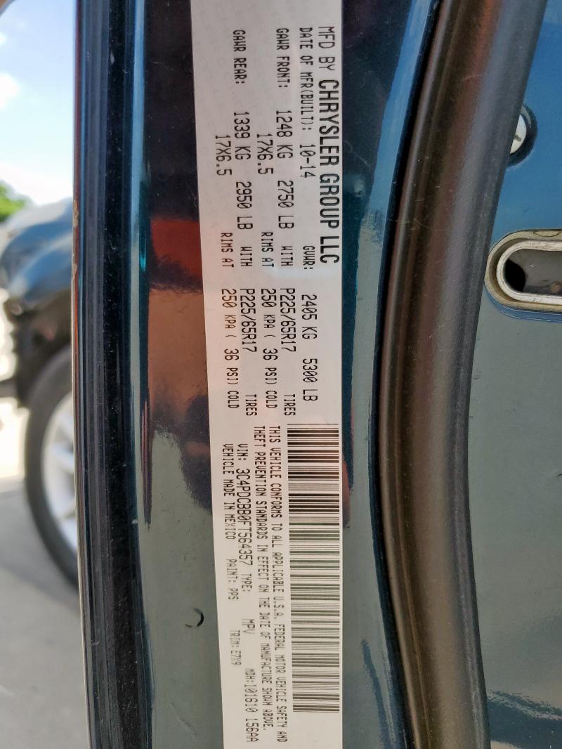 2015 DODGE JOURNEY SX - 3C4PDCBB0FT564357