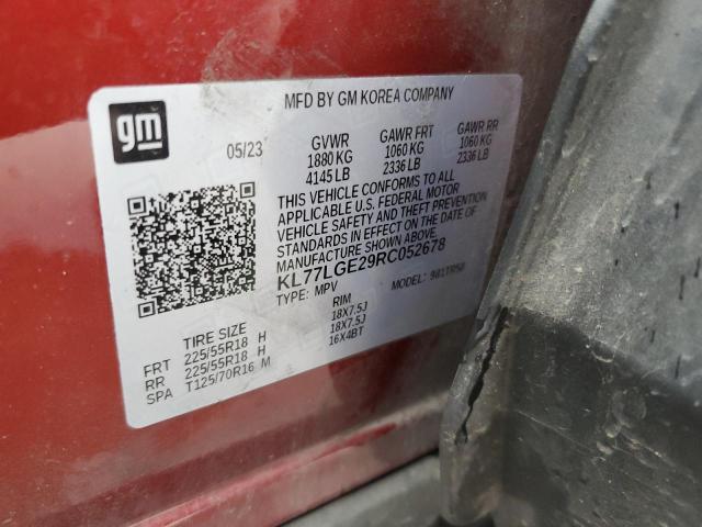 2024 CHEVROLET TRAX 1RS KL77LGE29RC052678