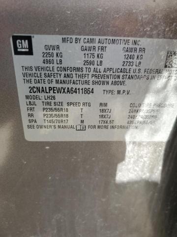 2CNALPEWXA6411864 2010 CHEVROLET EQUINOX