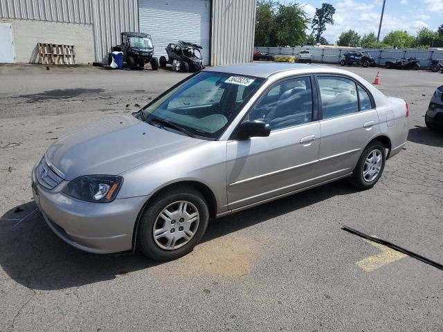 HONDA CIVIC LX 2002 gold  gas 2HGES16512H518479 photo #1
